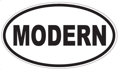 MODERN - Oval Sticker