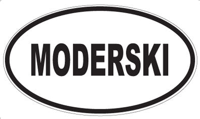 MODERSKI - Oval Sticker