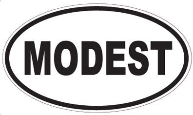 MODEST - Oval Sticker