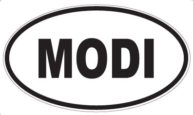 MODI - Oval Sticker