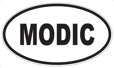 MODIC - Oval Sticker