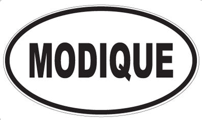 MODIQUE - Oval Sticker