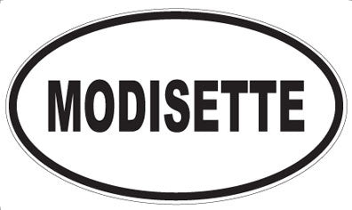 MODISETTE - Oval Sticker