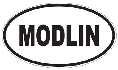 MODLIN - Oval Sticker