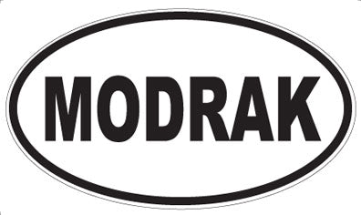 MODRAK - Oval Sticker