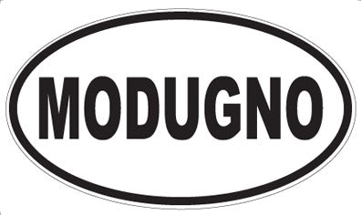 MODUGNO - Oval Sticker