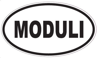 MODULI - Oval Sticker