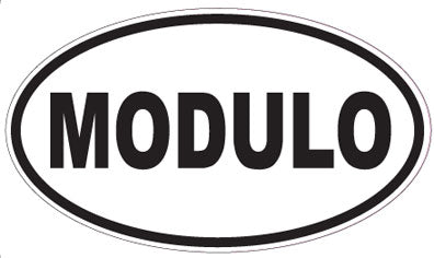 MODULO - Oval Sticker