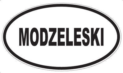 MODZELESKI - Oval Sticker