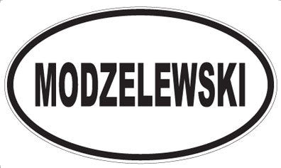MODZELEWSKI - Oval Sticker