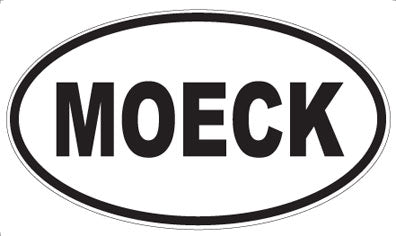 MOECK - Oval Sticker