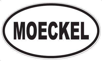 MOECKEL - Oval Sticker