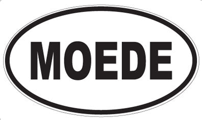 MOEDE - Oval Sticker