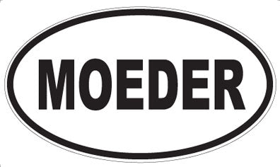 MOEDER - Oval Sticker