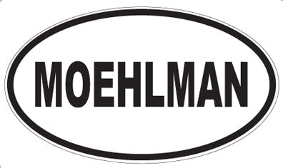 MOEHLMAN - Oval Sticker