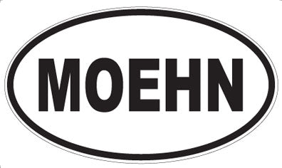 MOEHN - Oval Sticker