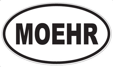 MOEHR - Oval Sticker