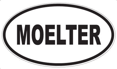 MOELTER - Oval Sticker