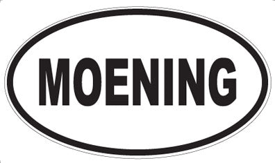 MOENING - Oval Sticker