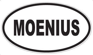 MOENIUS - Oval Sticker