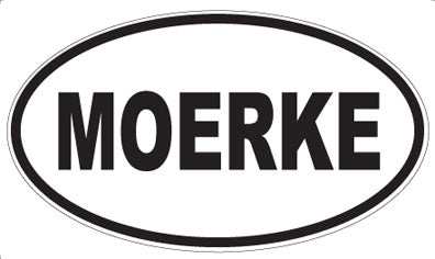 MOERKE - Oval Sticker