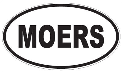 MOERS - Oval Sticker