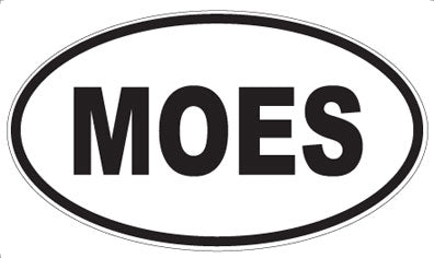MOES - Oval Sticker