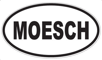 MOESCH - Oval Sticker
