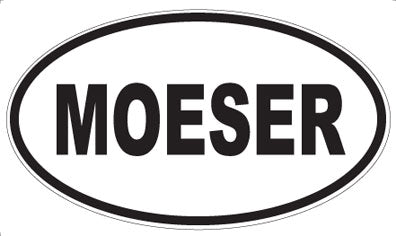 MOESER - Oval Sticker