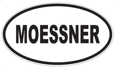 MOESSNER - Oval Sticker