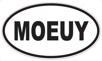 MOEUY - Oval Sticker