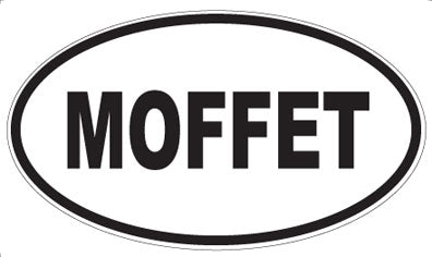 MOFFET - Oval Sticker