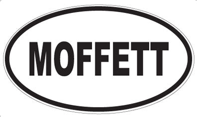 MOFFETT - Oval Sticker