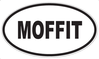 MOFFIT - Oval Sticker