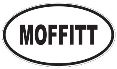 MOFFITT - Oval Sticker