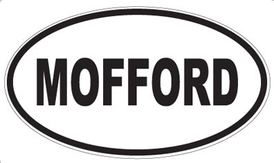 MOFFORD - Oval Sticker