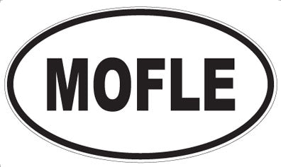 MOFLE - Oval Sticker