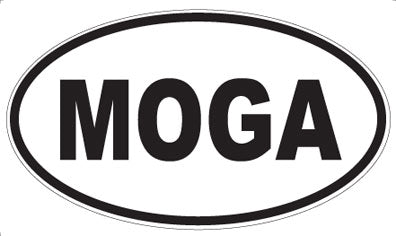 MOGA - Oval Sticker