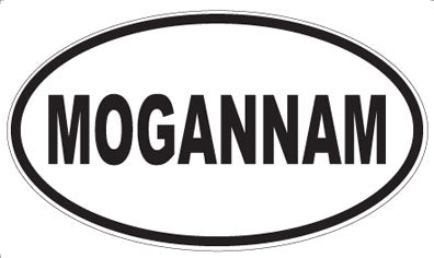 MOGANNAM - Oval Sticker