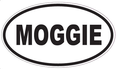 MOGGIE - Oval Sticker