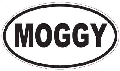 MOGGY - Oval Magnet