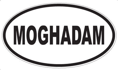 MOGHADAM - Oval Sticker