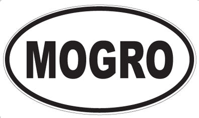 MOGRO - Oval Sticker