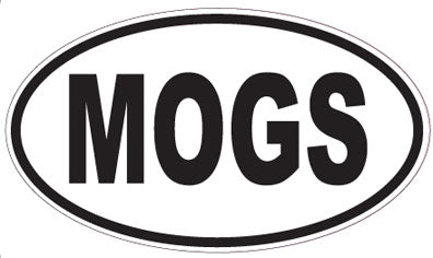 MOGS - Oval Sticker