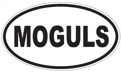MOGULS - Oval Sticker