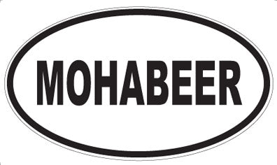 MOHABEER - Oval Sticker