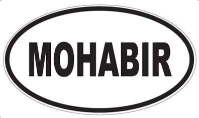 MOHABIR - Oval Sticker