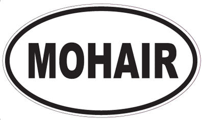 MOHAIR - Oval Sticker