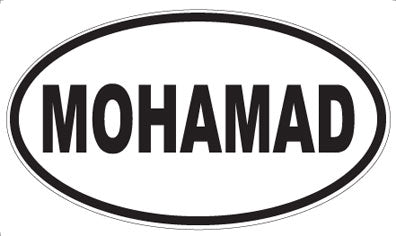 MOHAMAD - Oval Sticker