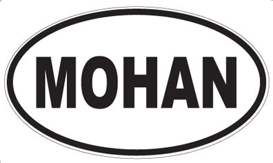 MOHAN - Oval Sticker